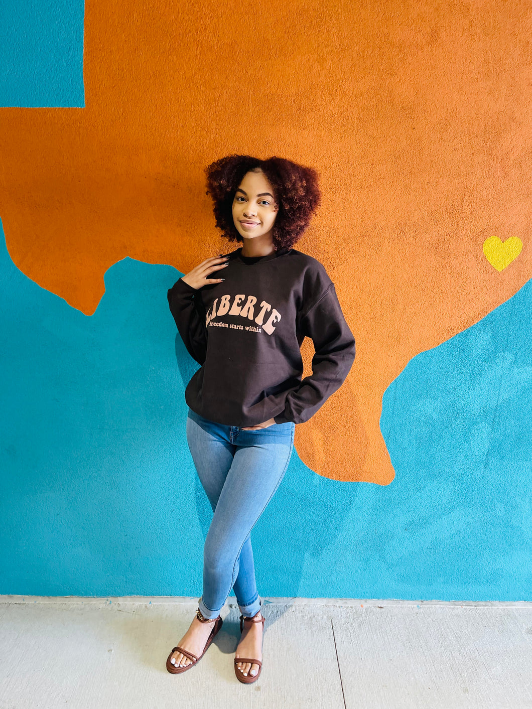 unisex | brown + nude sweatshirt